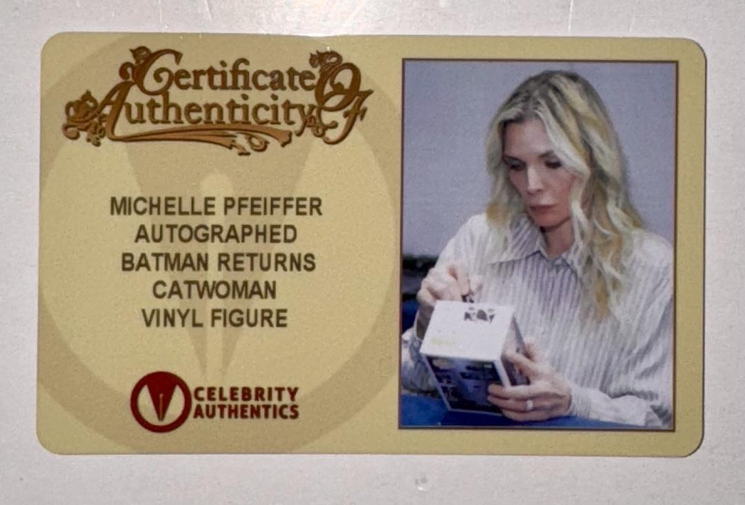 Michelle Pfeiffer Signed Funko Pop #338 Catwoman Batman Returns - Celebrity Authentics #2