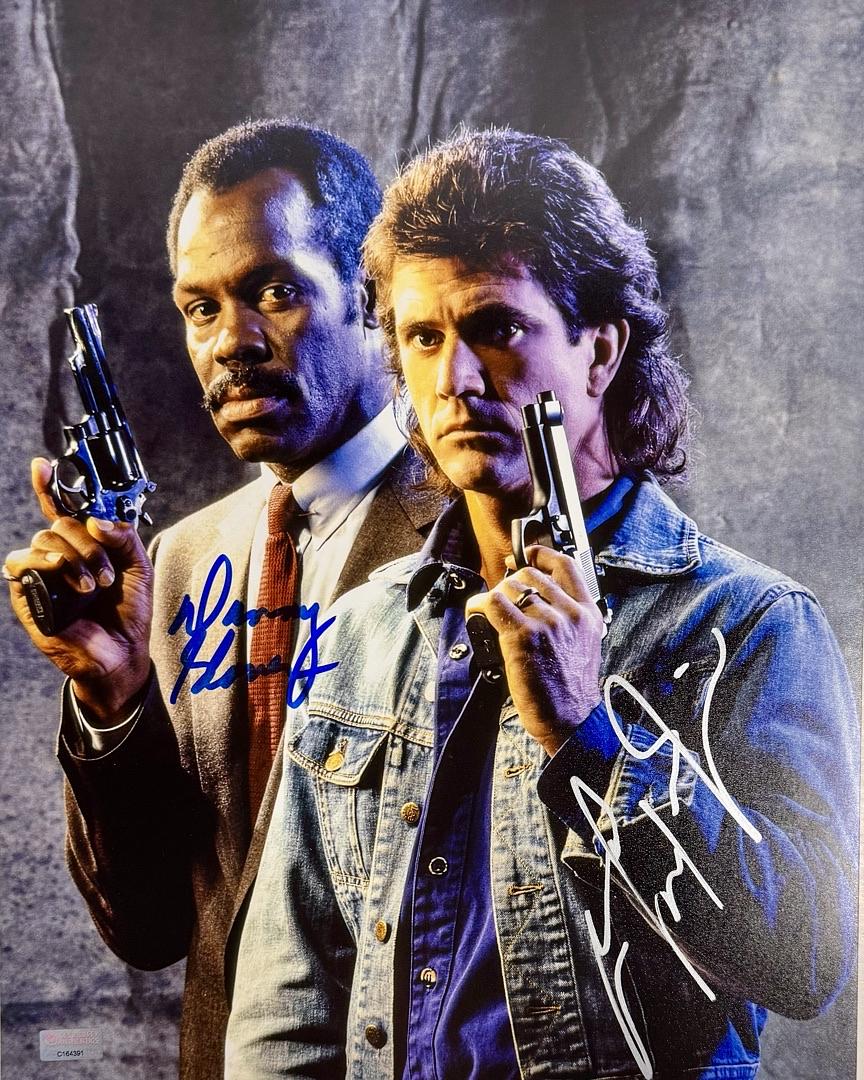 Danny Glover & Mel Gibson Signed 11x14 Photo (Lethal Weapon) - PSA / Celebrity Authentics #02
