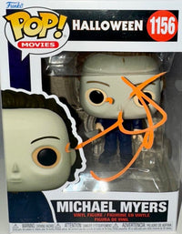 Jamie Lee Curtis Signed Funko Pop #1156 Michael Myers Halloween (Orange Ink) - Beckett COA