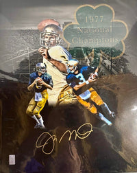 Joe Montana Signed 16x20 Photo Notre Dame 1977 National Champs - Montana COA #01