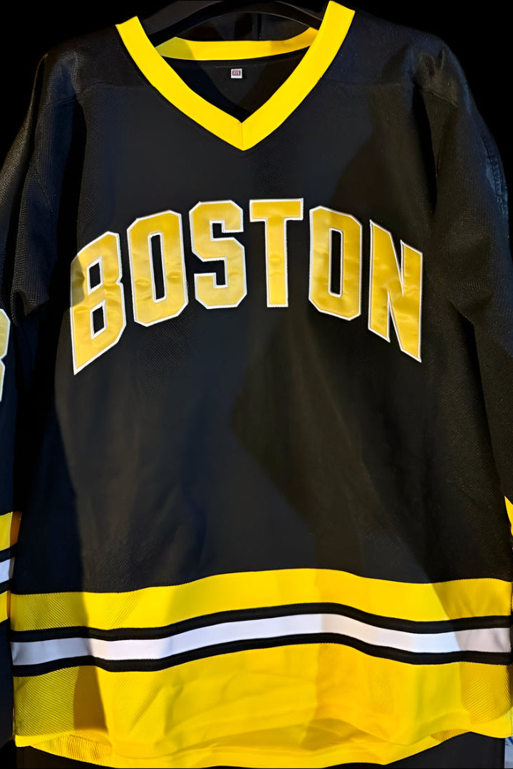 Adam Sandler Signed "Happy Gilmore" Bruins Replica Jersey -  JSA COA #01