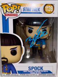 Zachary Quinto Signed Funko Pop #1139 "Spock" (Star Treck) - Beckett COA #02