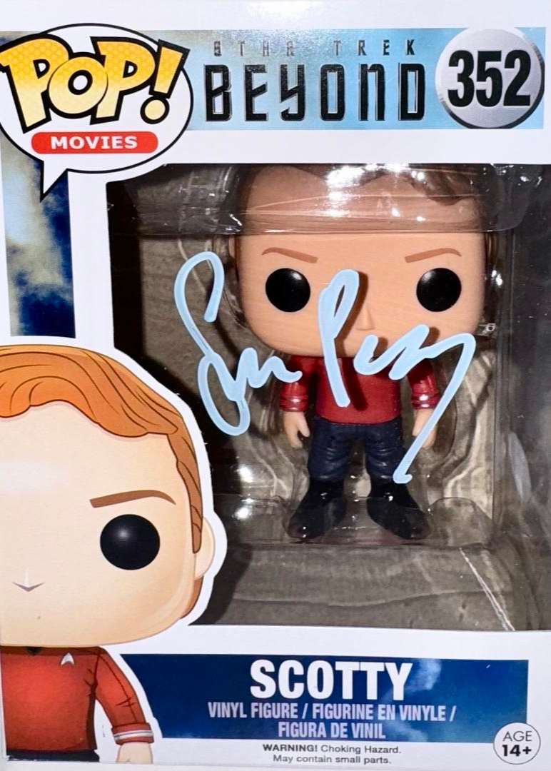 Simon Pegg Signed Funko Pop #352 "Scotty" (Star Trek)  - JSA COA #02