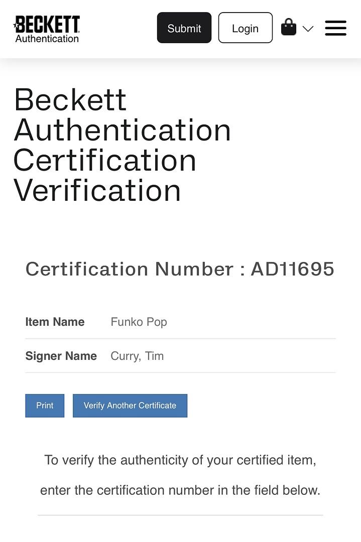 Tim Curry Signed Funko Pop #55 "Pennywise" (IT) Entertainment Earth Exclusive - Beckett COA #01