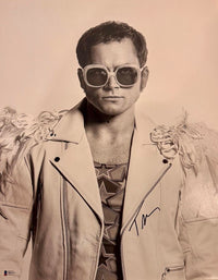 Taron Egerton Signed 16x20 Photo (Elton John) - SWAU