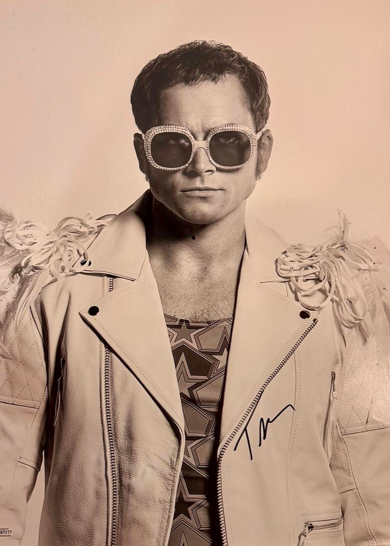 Taron Egerton Signed 16x20 Photo (Elton John) - SWAU