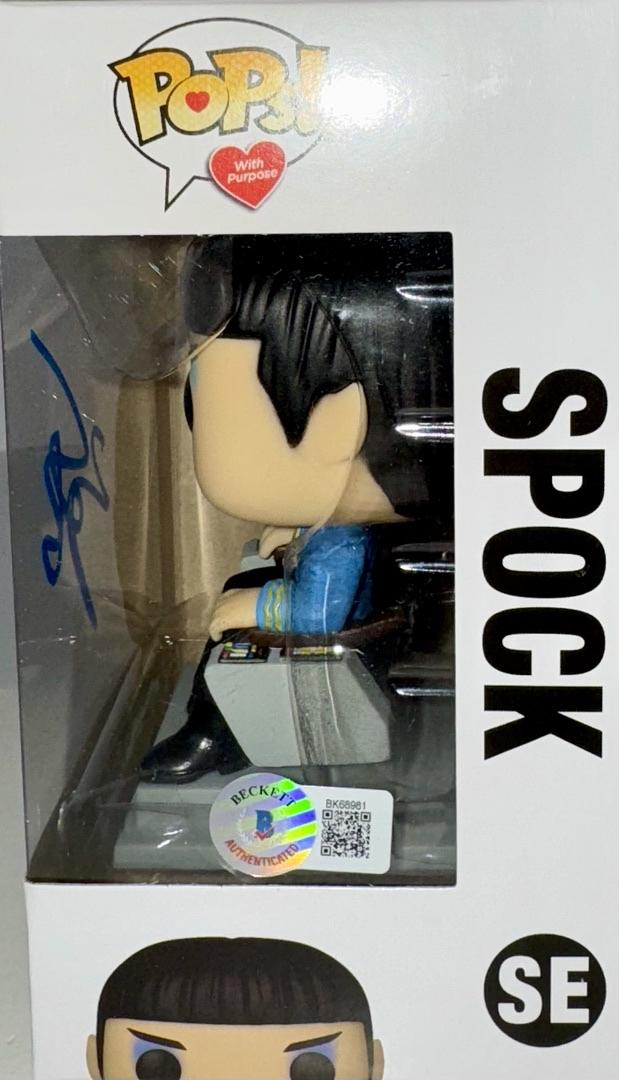 Zachary Quinto Signed Funko Pop SE "Spock" (Star Treck) - Beckett COA #02