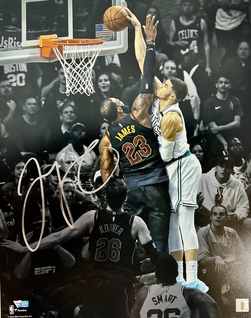 Jayson Tatum Signed 16x20 Photo Boston Celtics - Fanatics COA #03