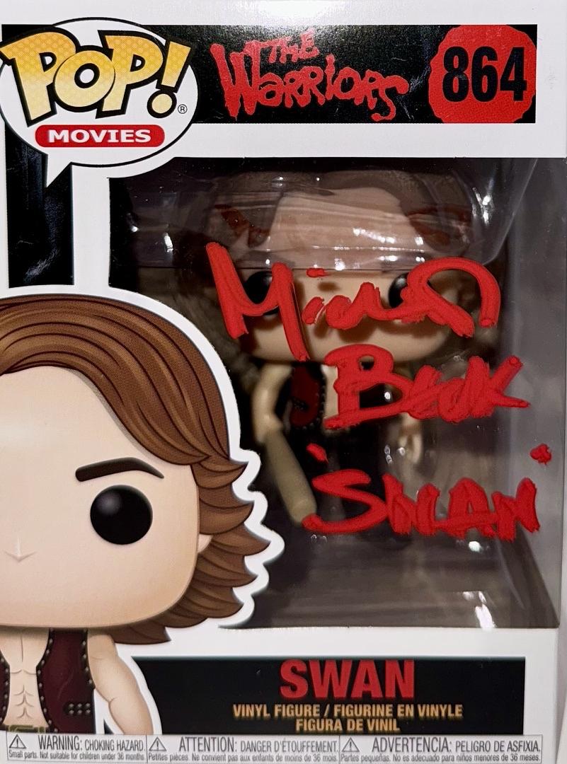 Michael Beck Signed Funko Pop #864 "Swan" (The Warriors) - Beckett COA #01