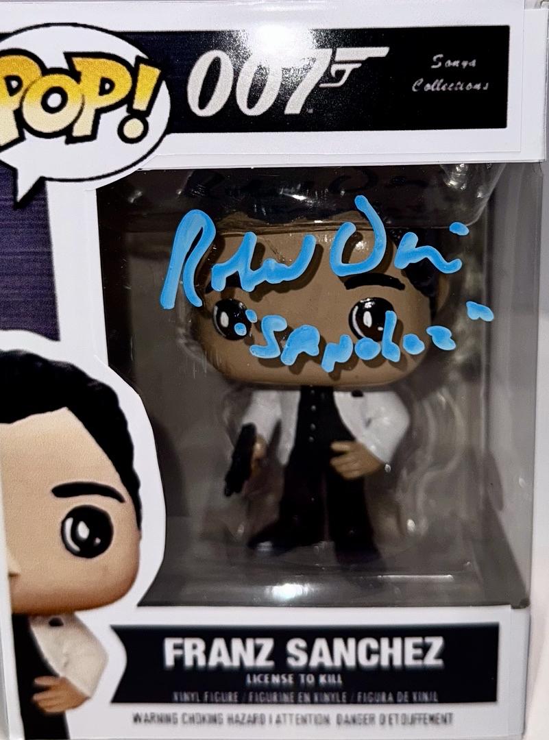 Robert Davi Signed Funko Pop "Franz Sanchez" (James Bond 007) w/Inscription - JSA COA #4