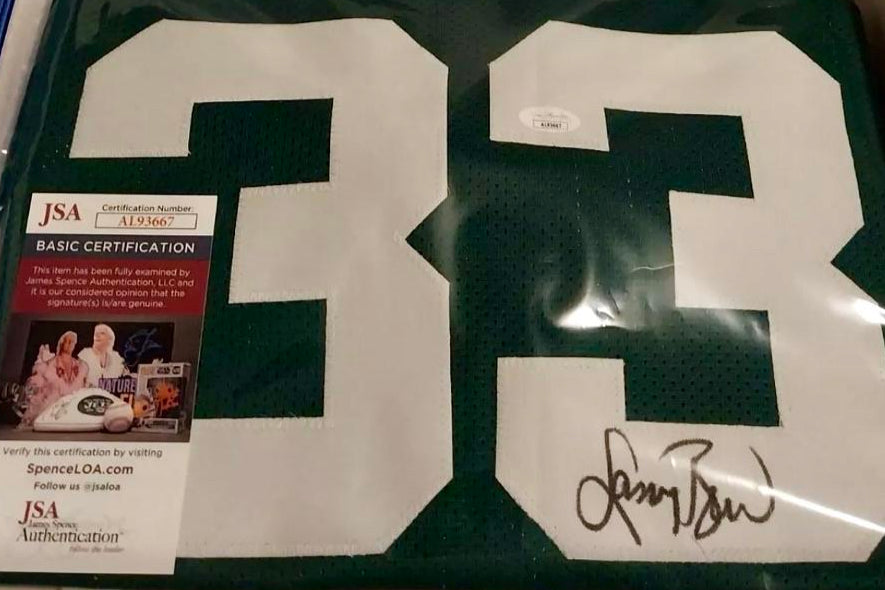 Larry Bird Signed Custom Green Career Stat Celtics Jersey  - JSA COA