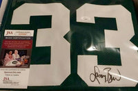 Larry Bird Signed Custom Green Career Stat Celtics Jersey  - JSA COA
