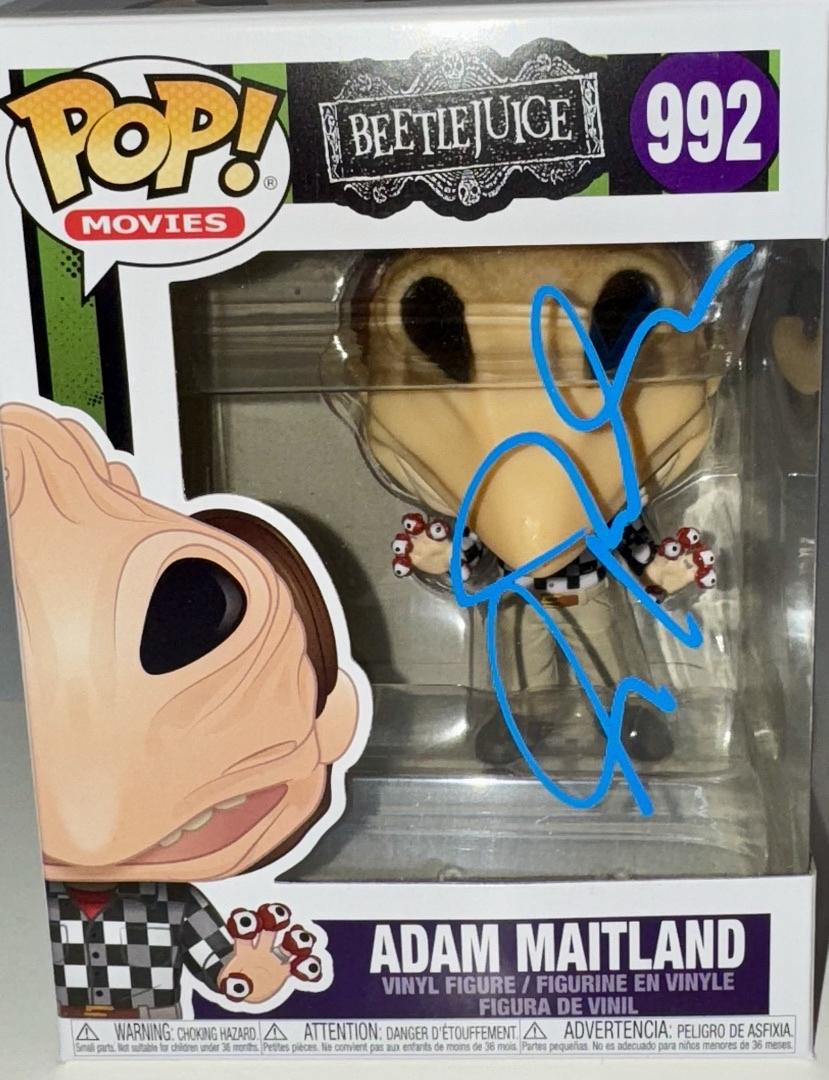 Alec Baldwin Signed Funko Pop #992 "Adam Maitland" (Beetlejuice) Blue Ink -  Beckett COA