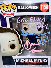 Daniel Roebuck,  Duane Whitaker Signed Funko Pop #1156 Michael Myers (Halloween) w/drawings and artwork - SWAU #01