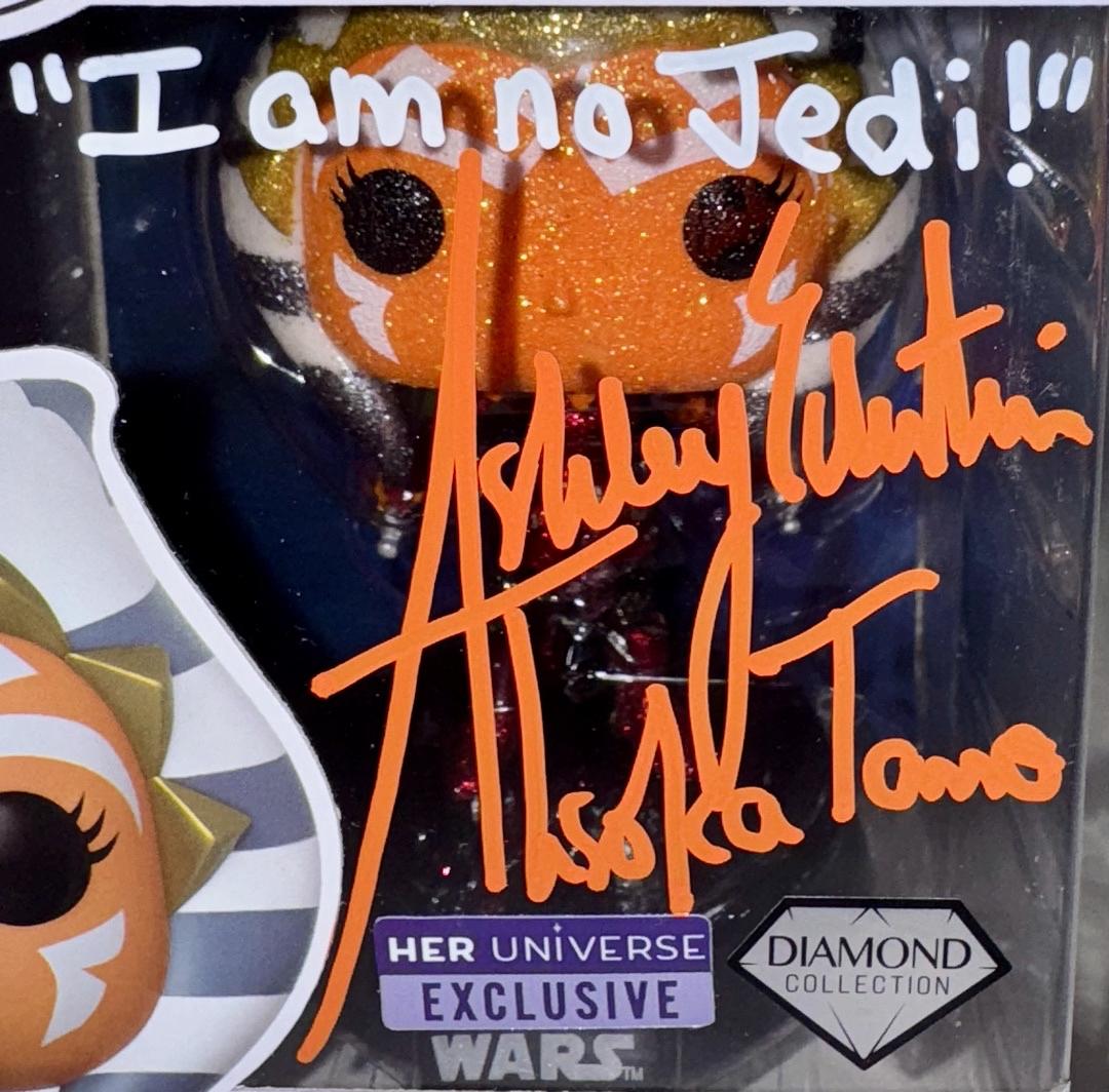 Ashley Eckstein Signed Funko Pop #268 "Ahsoka" (Star Wars) w/Inscription - Official Pix #02