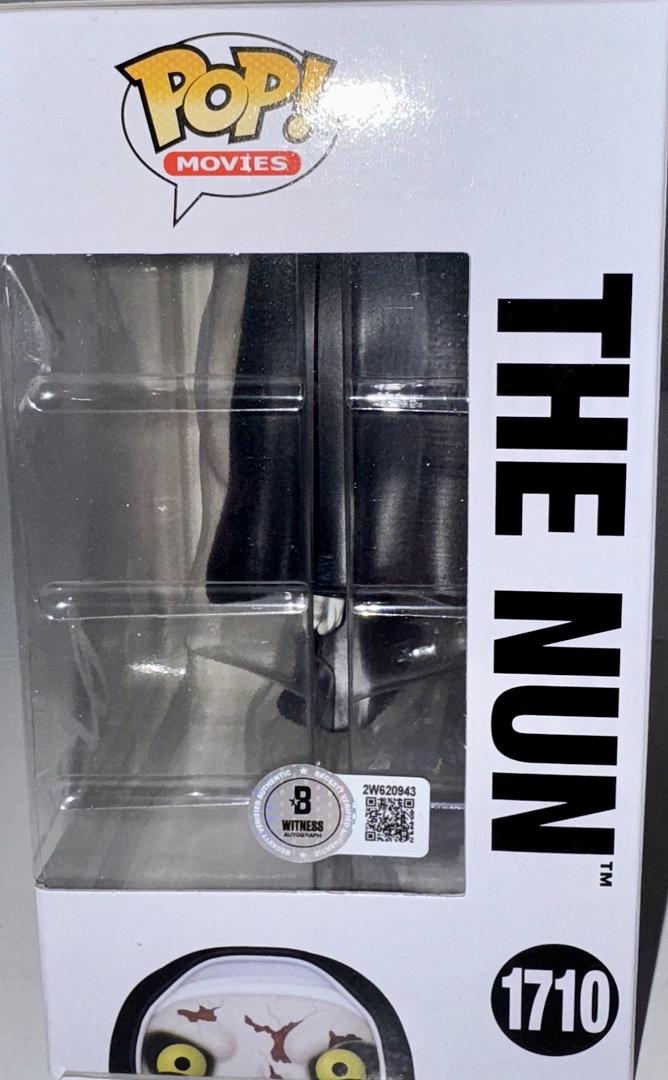 Bonnie Aarons Signed Funko Pop #1710 "The Nun" (White Ink) - Beckett COA