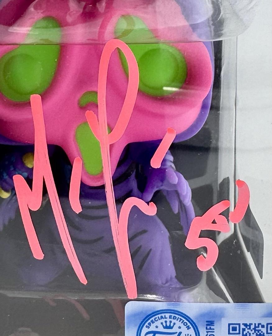 Matthew Lillard Signed Funko Pop #1607 Ghost Face Blacklight Variant (Scream) - OC Celebrity Marketing #02