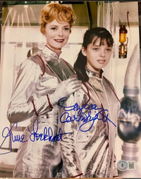 June Lockhart & Angela Cartwright Signed 8x10 Photo (Lost In Space) - Beckett COA