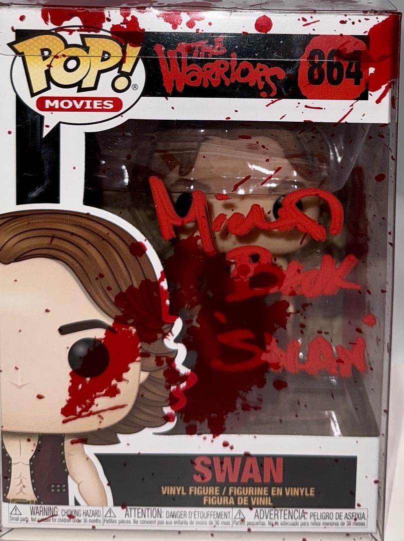 Michael Beck Signed Funko Pop #864 "Swan" (The Warriors) - Beckett COA #01