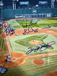 2004 Red Sox 16x20 World Series Signed Photo (starting 9 plus Francona) - SureShot COA