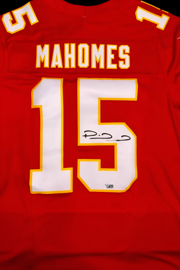 Patrick Mahomes Signed Red Nike Chiefs Jersey -  Fanatics COA #01