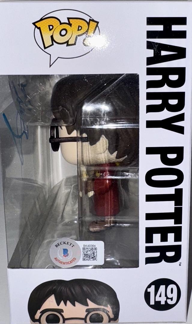 Daniel Radcliffe Signed Funko Pop #149 "Harry Potter" (Blue Ink) - Beckett COA #04