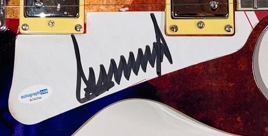 Donald Trump Signed Guitar - ACOA