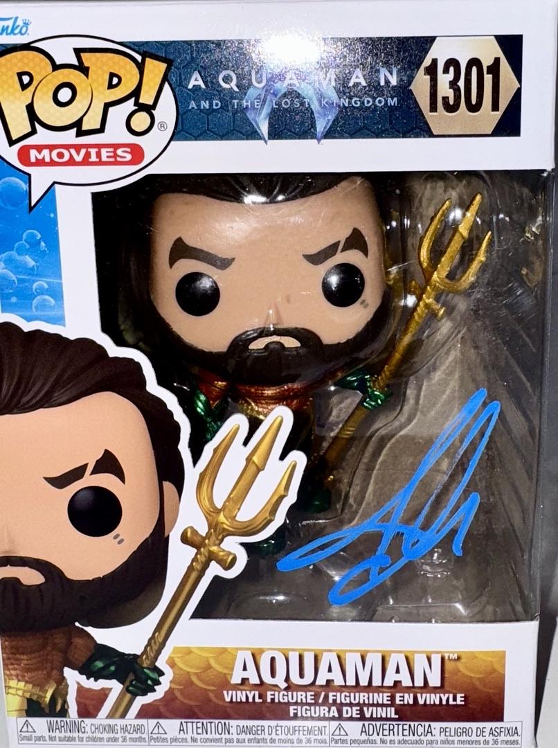 Jason Mamoa Signed Funko Pop #1301 "Aquaman" (DC Universe) - JSA COA