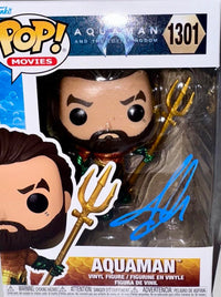 Jason Mamoa Signed Funko Pop #1301 "Aquaman" (DC Universe) - JSA COA