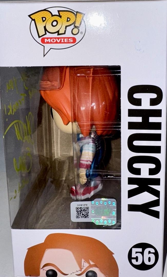 Christine Elise Signed Funko Pop #56 "Chucky" (Childs Play) w/Inscription - OC Celebrity Marketing #01