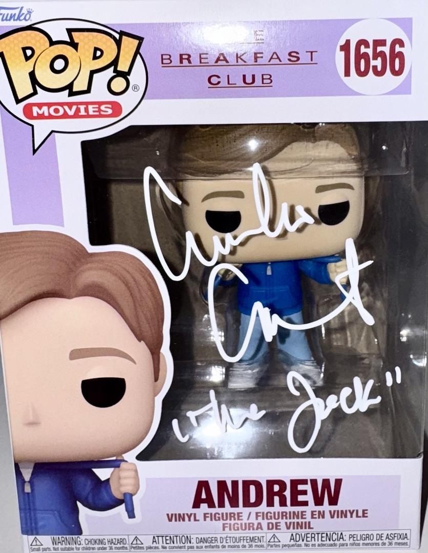 Emilio Estevez Signed Funko Pop #1656 "Andrew" (The Breakfast Club) w/Inscription - Beckett COA