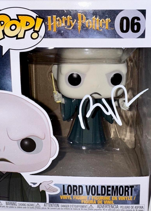 Ralph Fiennes Signed Funko Pop #06 Lord Voldemort (Harry Potter) - SWAU #01