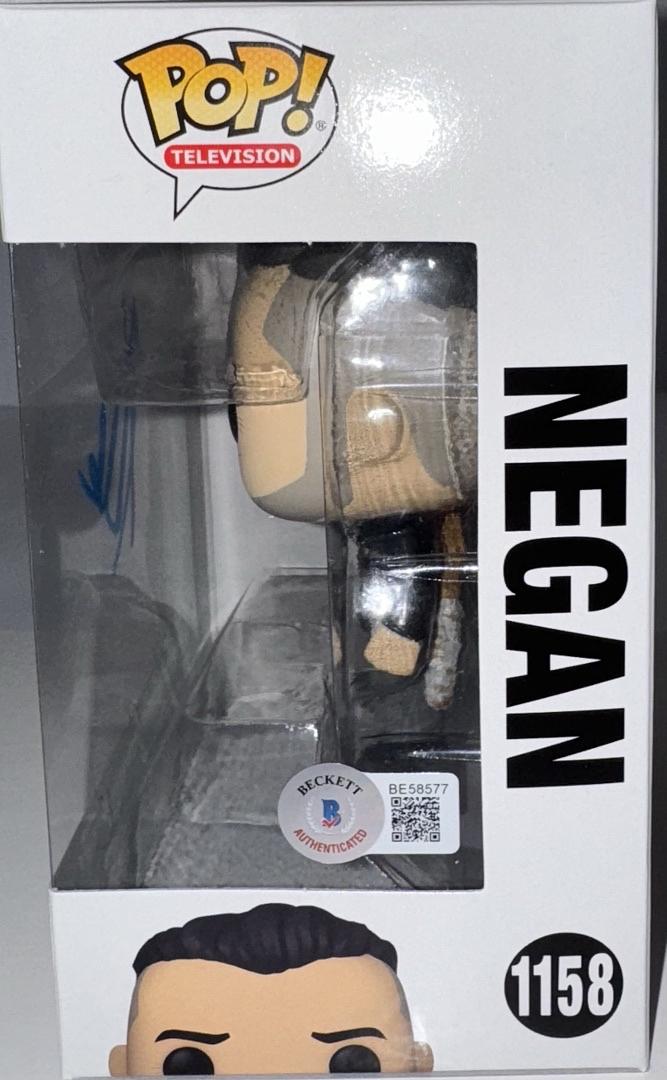 Jeffrey Dean Morgan Signed Funko Pop #1158 "Negan" (Walking Dead) - Beckett COA #03