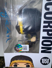 Hiroyuki Sanada Signed Funko Pop #1058 "Scorpion" (Mortal Kombat) - Beckett COA
