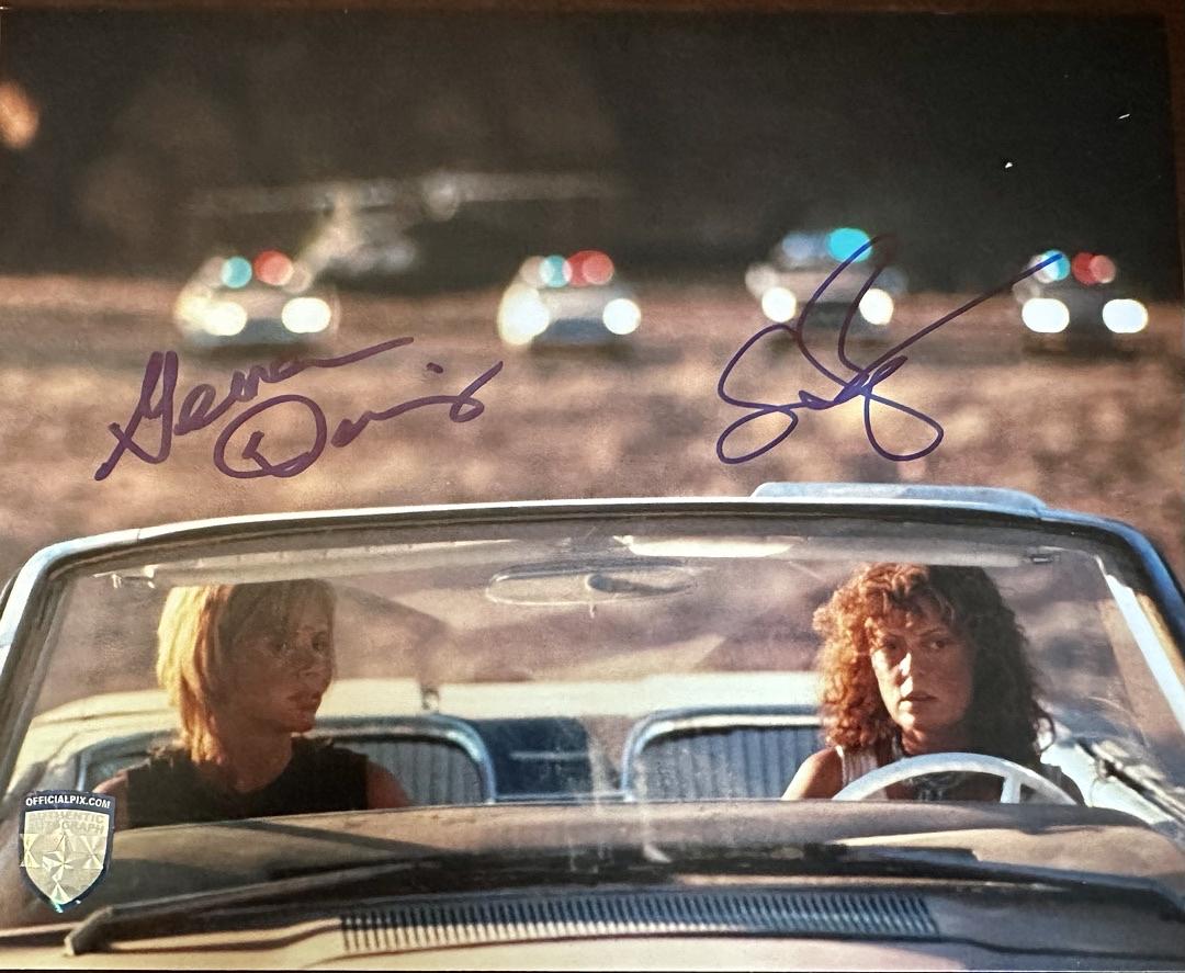 Geena Davis & Susan Sarandon Signed 8x10 Photo (Thelma & Louise) - Official Pix