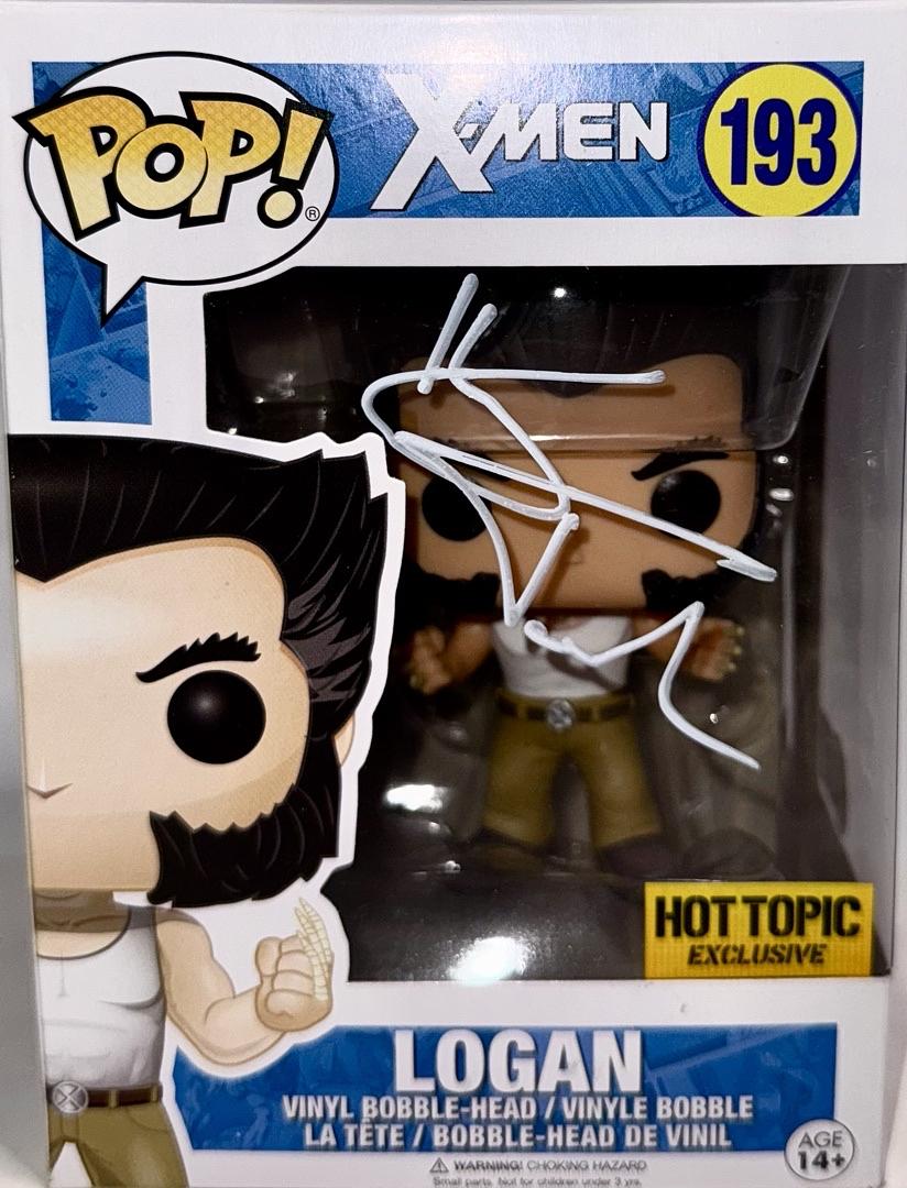 Hugh Jackman Signed Exclusive Funko Pop #193 Logan Wolverine (X-Men)  - Beckett COA