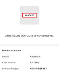 Keanu Reeves Signed Funko Pop #1172 "Neo" Matrix (Green Ink) - PSA COA