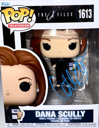 Gillian Anderson Signed Funko Pop #1613 "Dana Scully" (Blue Ink) - Beckett COA #7