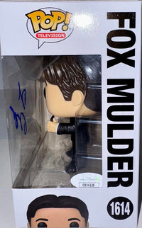 David Duchovny Signed Funko Pop #1614 "Fox Mulder" X-Files (Blue Ink) - JSA COA #02