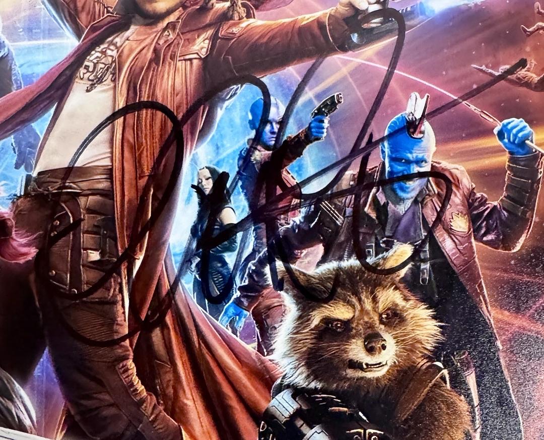 Chris Pratt Signed 12x18 Photo (GOTG Volume 2) - Beckett COA #03