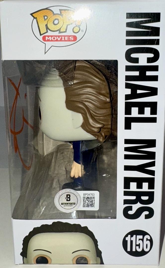 Jamie Lee Curtis Signed Funko Pop #1156 Michael Myers Halloween (Orange Ink) - Beckett COA