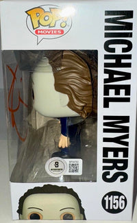 Jamie Lee Curtis Signed Funko Pop #1156 Michael Myers Halloween (Orange Ink) - Beckett COA