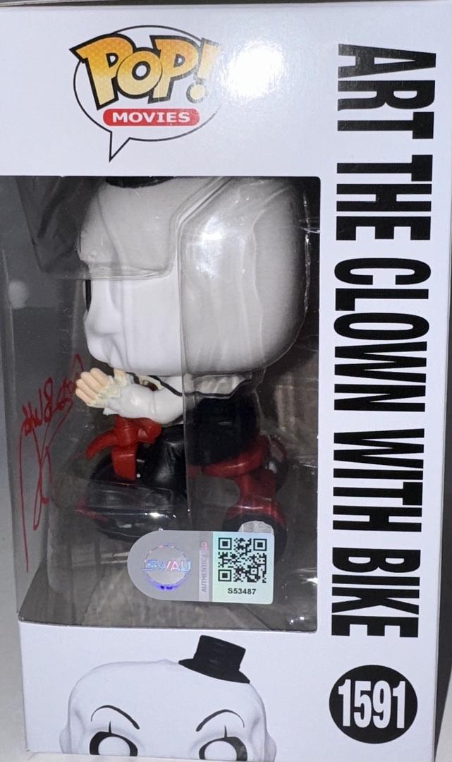 Daniel Roebuck Signed Funko Pop #1592 "Art The Clown" (Terrifier) w/Inscription - SWAU #04
