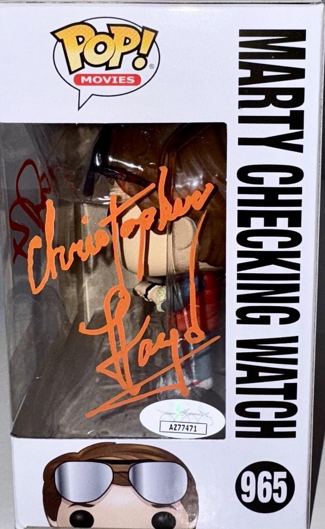 Michael J. Fox & Christopher Lloyd Signed Funko Pop #965 (Back To The Future) *EXTREMELY RARE DUAL SIGNED* - JSA COA