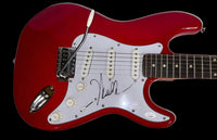 Neal Schon Signed Red Guitar (Journey) - JSA COA