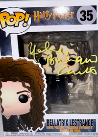 Helena Bonham Carter Signed Funko Pop #35 "Bellatrix Lestrange" (Harry Potter) - OC Celebrity Marketing  #01