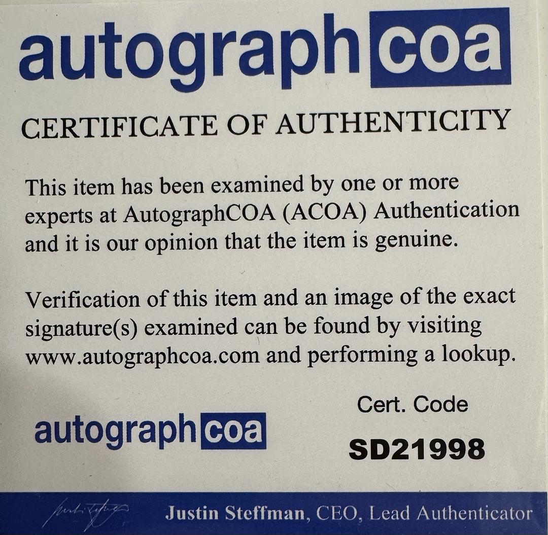 Whitney Houston Signed Album Cover (Greatest Love Of All)  - ACOA