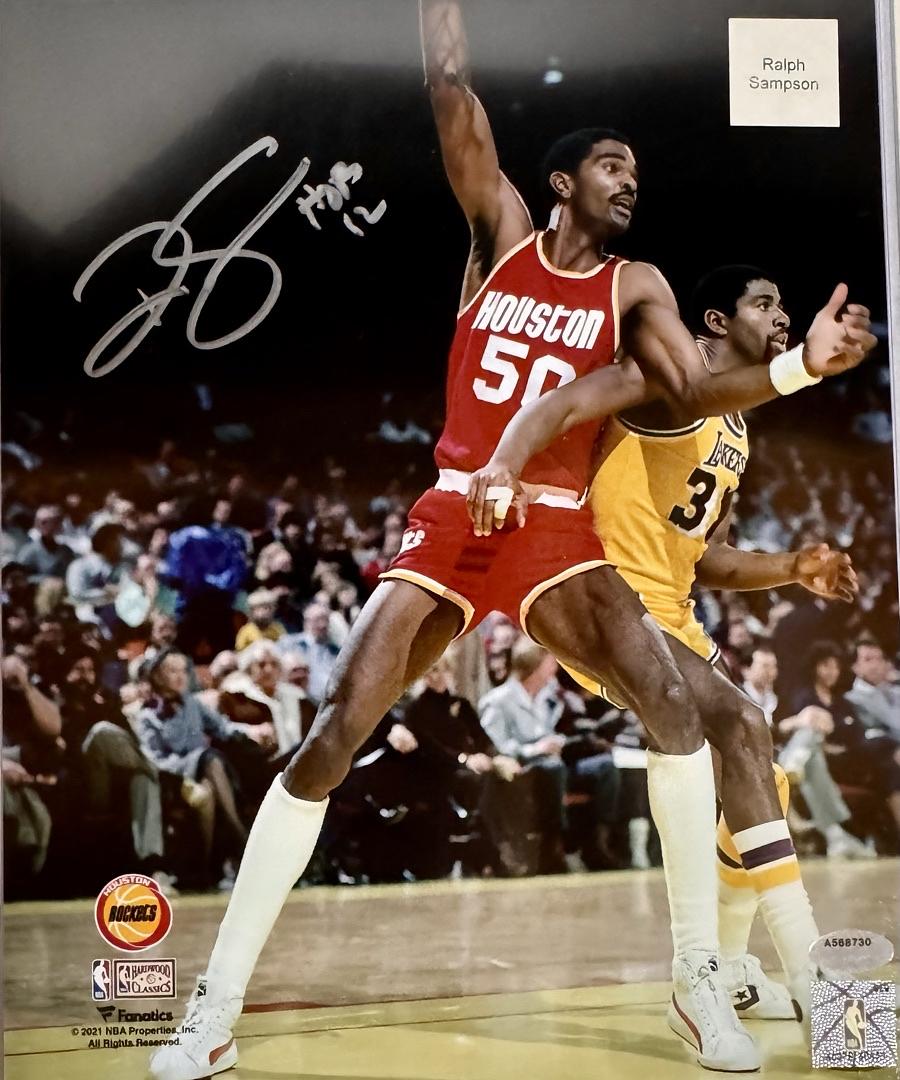 Ralph Sampson Signed 8x10 Photo Houston Rockets -  Schwartz COA