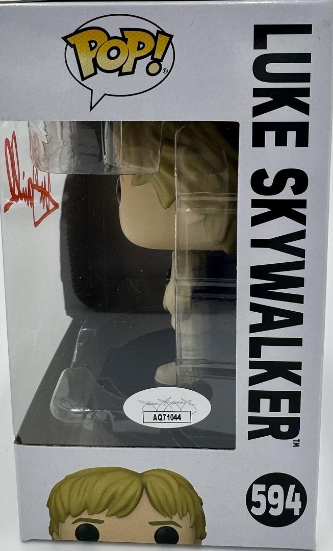 Mark Hamill Signed Funko Pop #594 Luke Skywalker (Star Wars) - JSA COA