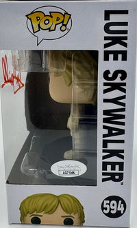 Mark Hamill Signed Funko Pop #594 Luke Skywalker (Star Wars) - JSA COA